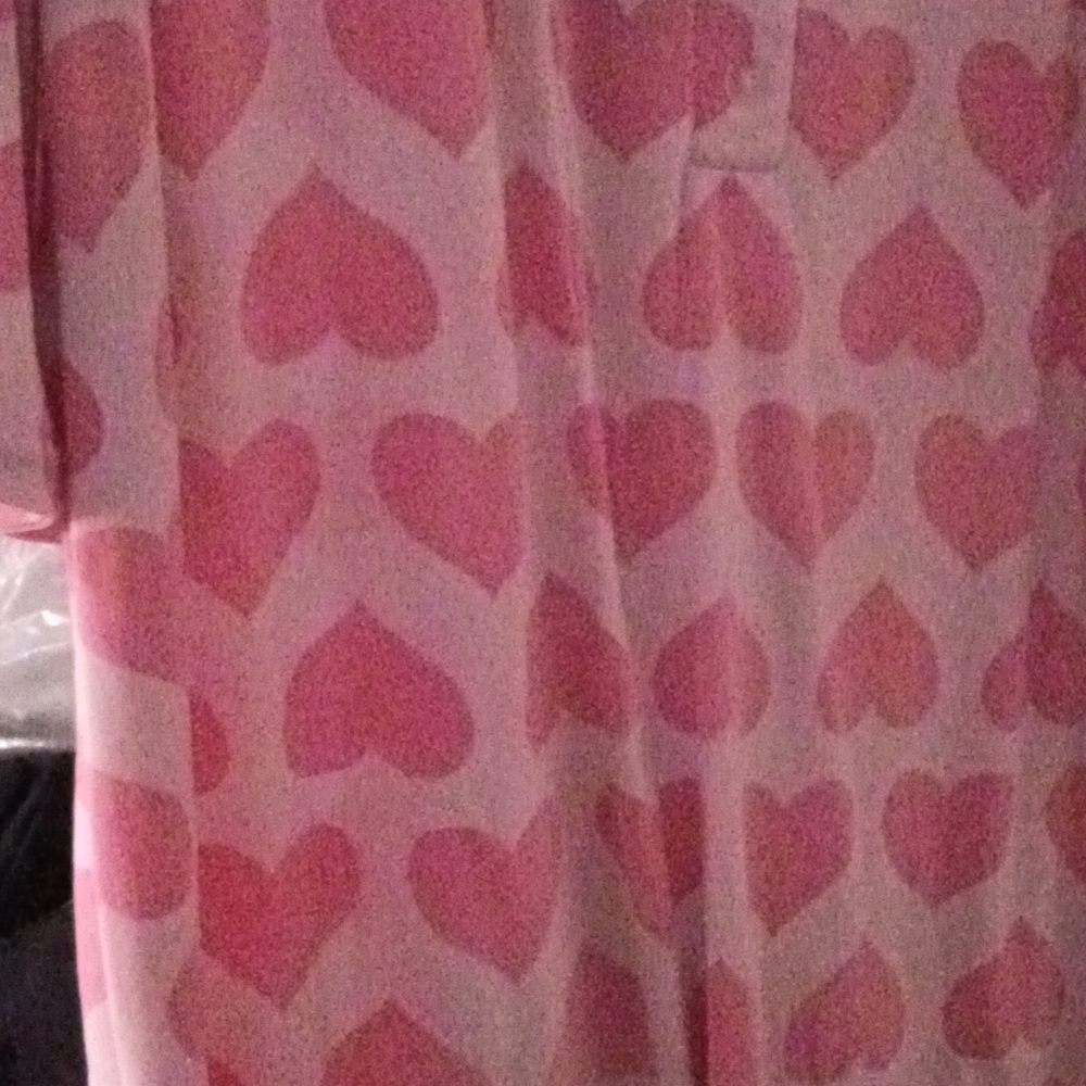 Women's Pink Heart Pajama Set